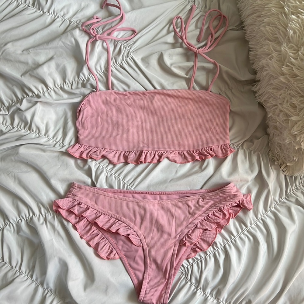 Revolve pink bikini